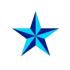 Obraz premium 3d Star illustration on white backgrounf