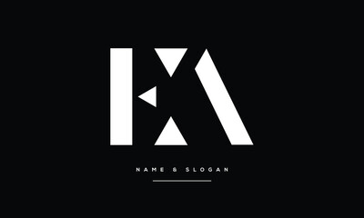 EA, AE, E, A, Abstract Letters Logo monogram