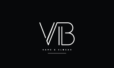 VB, BV, Abstract Letters Logo Monogram