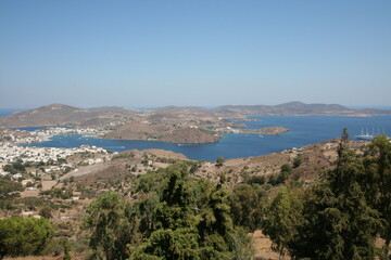 Fototapeta na wymiar Pictures from Patmos in Greece