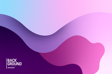 Colorful purple gradient background. Fluid banner template vector illustration. Abstract background.