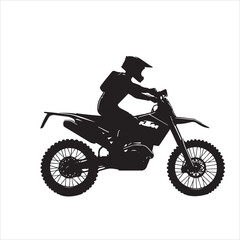 Obraz na płótnie Canvas Motorcycle Silhouette