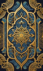 vector illustration, beautiful vintage Muslim ornaments for Ramadan holiday, Arabic patterns and design,