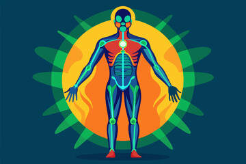 Human body vector illustration 