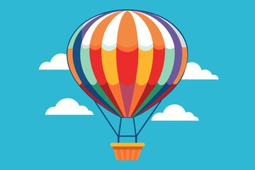 Fototapeta premium hot air balloon vector illustration 