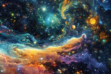 Obraz na płótnie Canvas Galactic Weave