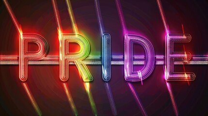 gay pride background with the word 