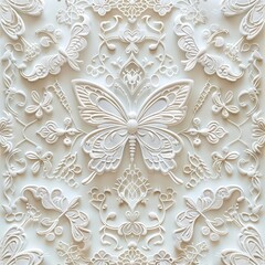 Creat an abstract background with intricate lace-like patterns inspire by traditional easter.