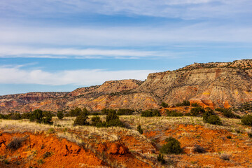 Scenic landscape at Palo Duro Canyon State Park.