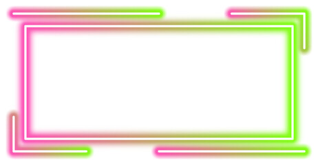 Glowing Gradient Neon Geometric Shape