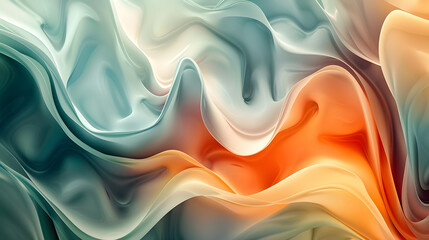 Obraz premium Freeform abstract background with soft, contrasting colors in a retro style.