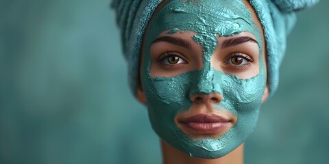 Hydrating Mud Mask Facial Treatment at the Spa. Concept Spa Day, Skincare Routine, Hydrating Treatments, Mud Mask, Beauty Regimen