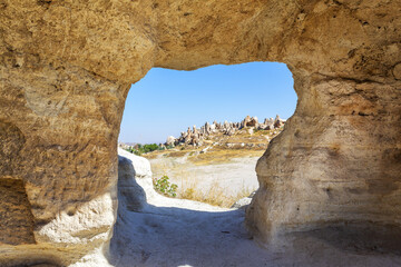 The famous open air museum in Goreme, Cappadocia