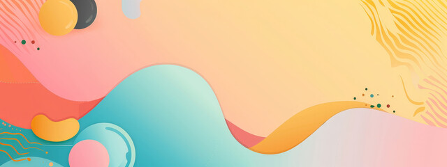 A colorful background with a wave and a zebra print