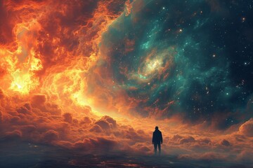 Celestial Journey Through the Infinite Cosmos
