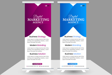 rollup banner design template...