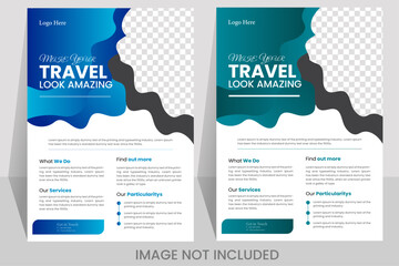 Corporate flyer design template..