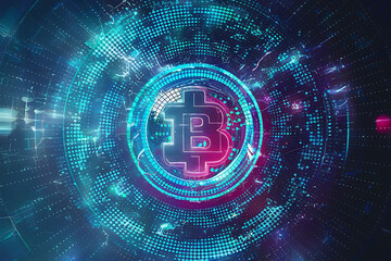 Obraz premium Crypto Voyage: Navigating the Seas of Digital Currency Exploration Generative AI
