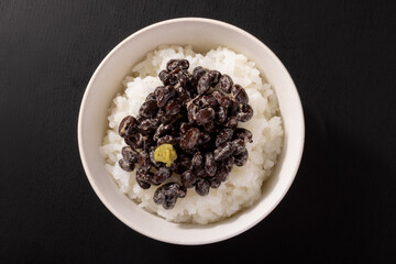 黒豆納豆ごはん
