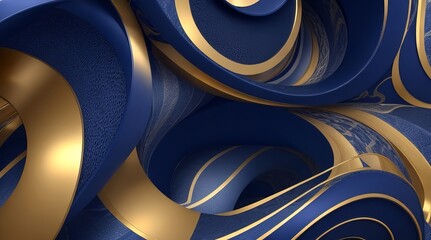 abstract background with gold and royal navy blue