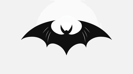 Bat icon or logo isolated sign symbol vector illustration