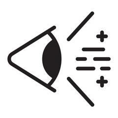 eye glyph icon