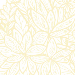 Floral Leaf Seamless Pattern: Vintage Nature Decoration