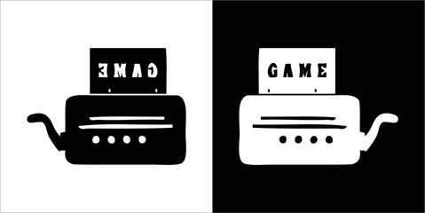 Illustration vector graphics of video game icon © Sutari