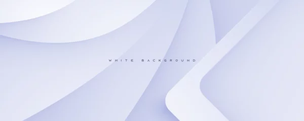 Rolgordijnen Abstract modern wavy white background smooth color decorative shape design. © Fajar