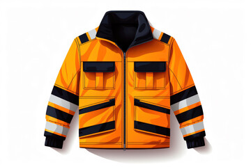 Safe and Bright: Reflective Orange Vest, a Protective Symbol of Safety and Security in Modern Industrial Workwear