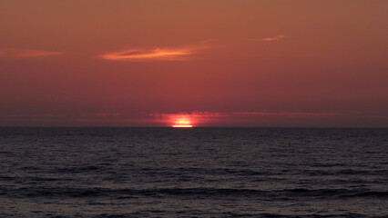 Fototapeta premium Sunset in São Pedro de Moel beach, Leiria 