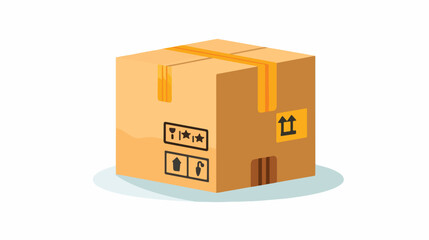 Box package delivery shipping logistic market icon.