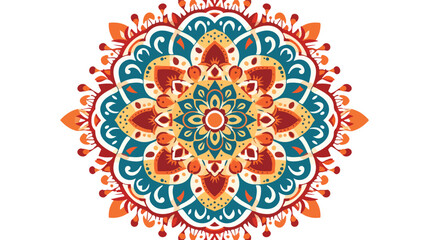 Geometric design mandala for fabric patern or background