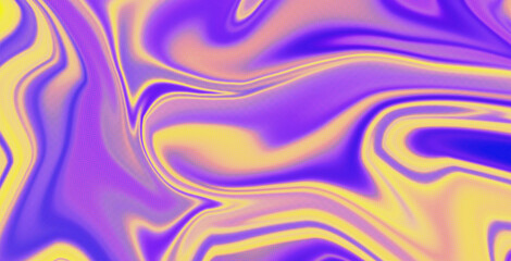 Fototapeta premium Abstract vibrant color flow abstract grainy background. purple, yellow, blue background color.