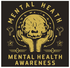 Mental Health Awareness T-shirt Design, SVG ,PNG , #Mental-Health-Awareness, 