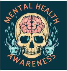 Mental Health Awareness T-shirt Design, SVG ,PNG , #Mental-Health-Awareness, 