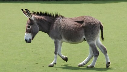 A Donkey With Its Tail Flicking Back And Forth