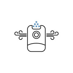 air purifier concept line icon. Simple element illustration. air purifier concept outline symbol design.