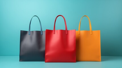 Colorful Shopping Bag for Sale Banner. - obrazy, fototapety, plakaty