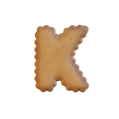 Fototapeta premium Bisquits & Cookies 3D Alphabet PNG Letters