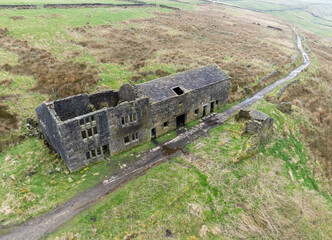 moorland derelict farmhouse