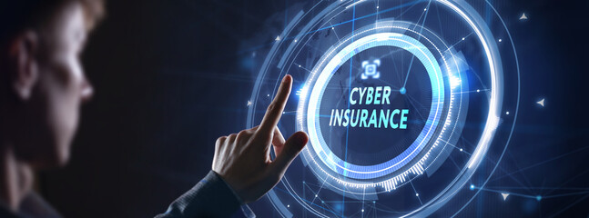 Cyber security data protection business technology privacy concept. Cyber insurance.