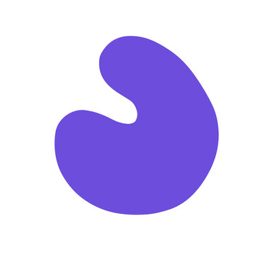 Forme abstraite violette