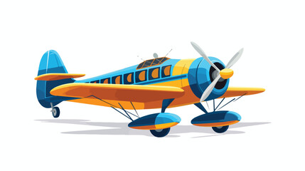Obraz na płótnie Canvas Illustration of an airplane on a white background 