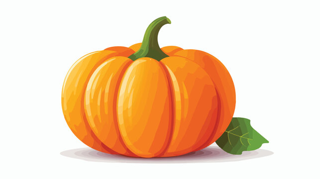 Isolated vector image pumpkin on white background 