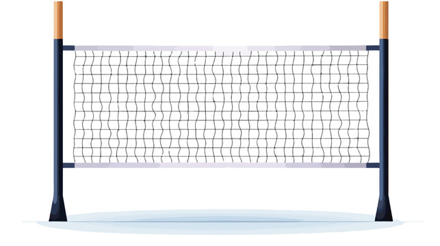 Isolated volleyball net icon Flat design Vector illustration