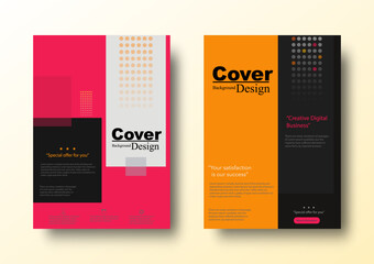 Design modern business flyer template incorporating geometric shape and pattern for cover, book, brochure or poster.