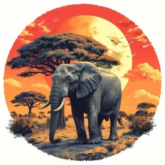 portrait of a elephant