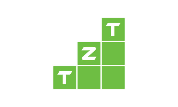 TZT initial letter financial logo design vector template. economics, growth, meter, range, profit, loan, graph, finance, benefits, economic, increase, arrow up, grade, grew up, topper, company, scale
