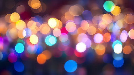 Fototapeta premium Abstract colorful bokeh lights texture blur